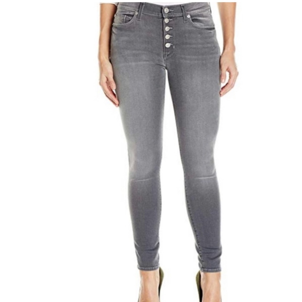 Hudson Jeans / High Rise Button Up / Gray